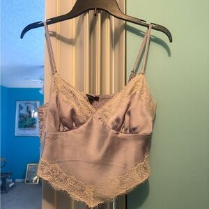 Forever 21 Lavender Lace Crop Top